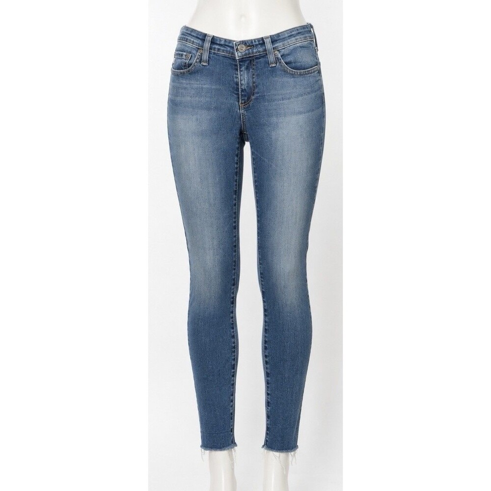 AG Adriano Goldschmied The Legging Ankle Jeans 27R Super Skinny Raw Hem